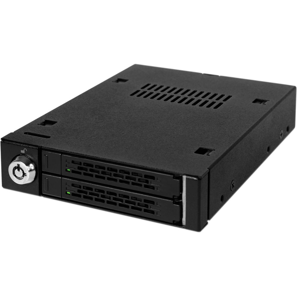 ICY DOCK TOUGHARMOR MB992SK-B 2-Bay 2.5 Mobile Rack | SATA, Metal
