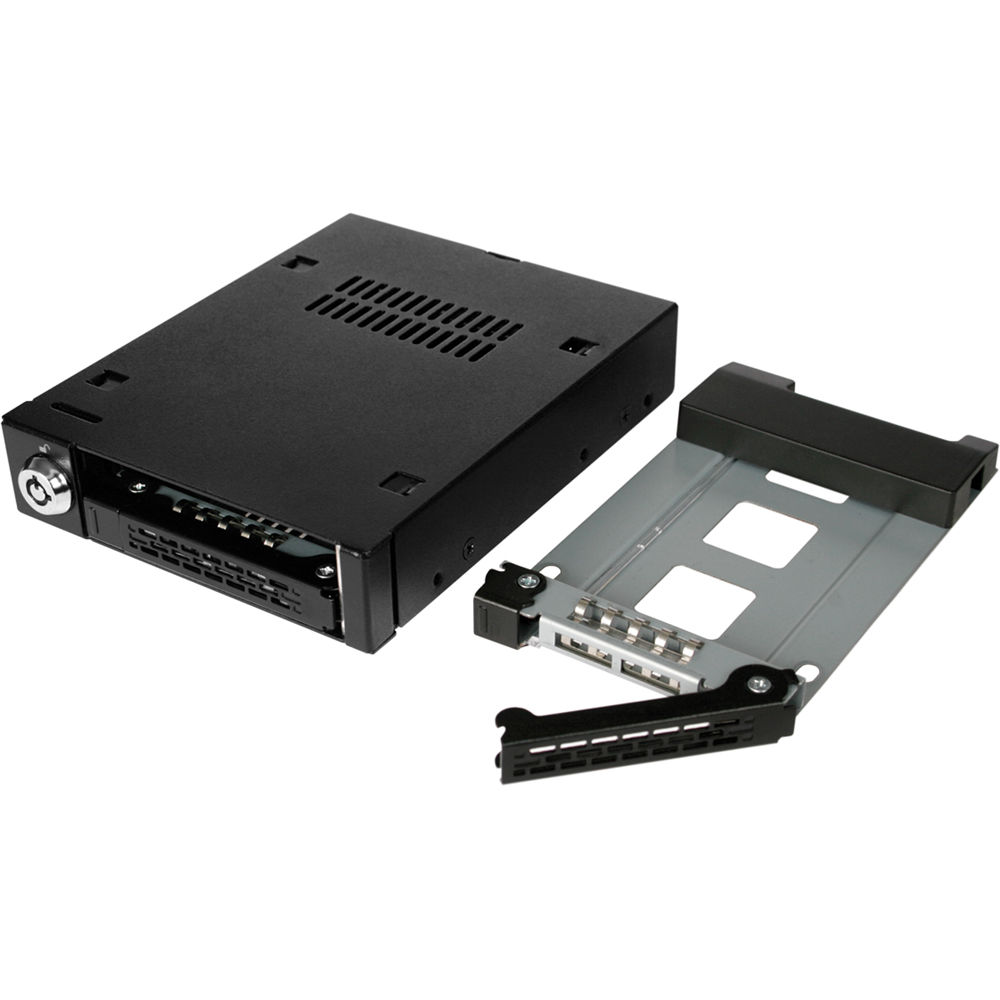 ICY DOCK TOUGHARMOR MB992SK-B metal internal mobile rack for two 2.5-inch drives in a 3.5-inch bay — view 6