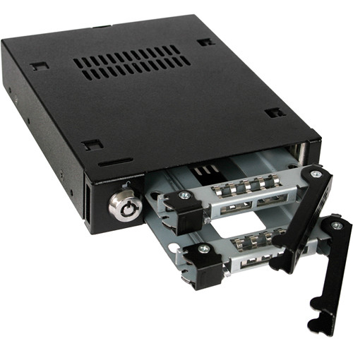 ICY DOCK TOUGHARMOR MB992SK-B metal internal mobile rack for two 2.5-inch drives in a 3.5-inch bay — view 7
