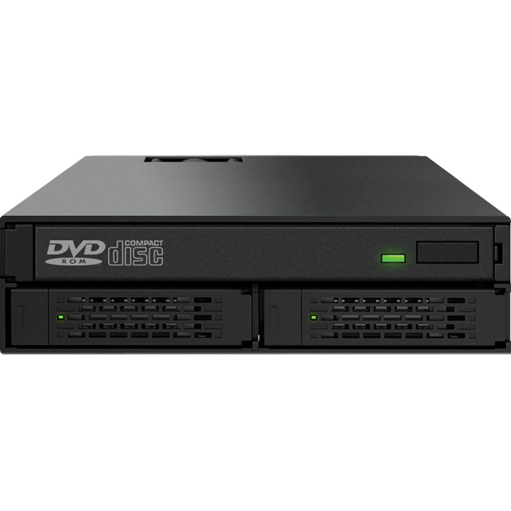 ICY DOCK TOUGHARMOR MB994IPO-3SB metal dual 2.5-inch odd-bay drive enclosure — view 3