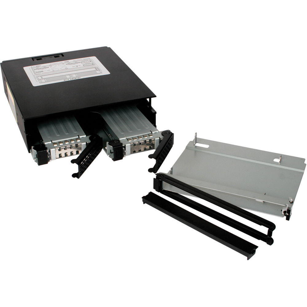 ICY DOCK TOUGHARMOR MB994IPO-3SB metal dual 2.5-inch odd-bay drive enclosure — view 5