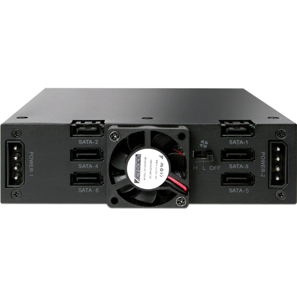 ICY DOCK TOUGHARMOR MB996SP-6SB METAL 6X SATA 2.5 MOBILE RACK — view 3