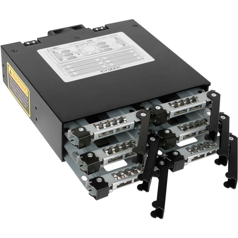 ICY DOCK TOUGHARMOR MB996SP-6SB METAL 6X SATA 2.5 MOBILE RACK — view 4