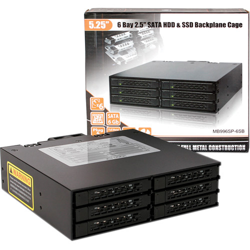 ICY DOCK TOUGHARMOR MB996SP-6SB METAL 6X SATA 2.5 MOBILE RACK — view 8