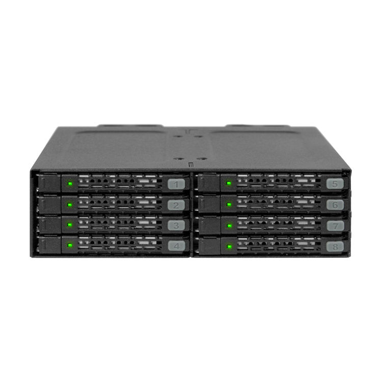 Icy Dock Tougharmor Mb998sp-B Metal 8x Sata 2.5 Mobile Rack