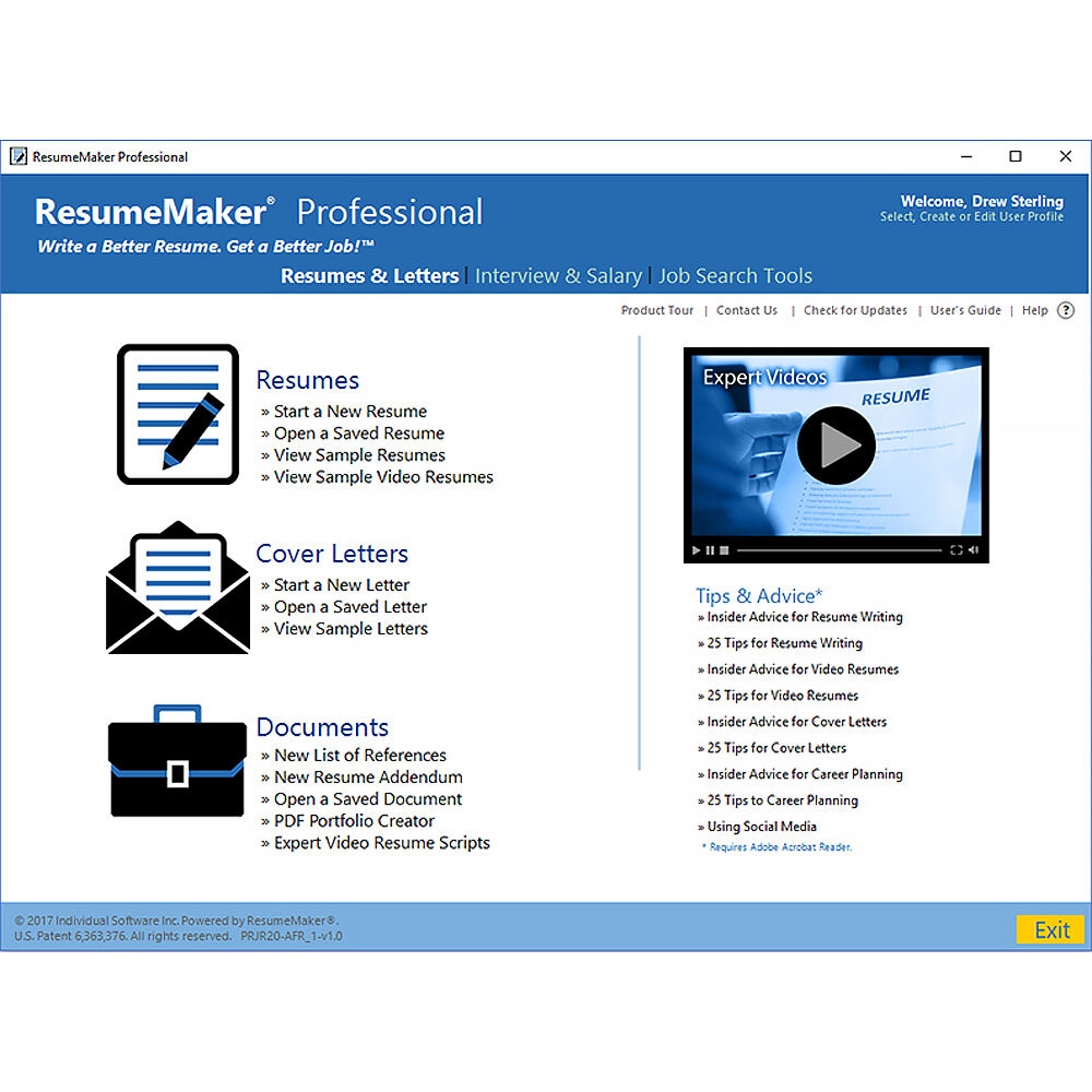 ResumeMaker Pro Deluxe 20 ESD resume creation software for professional job applications — view 2