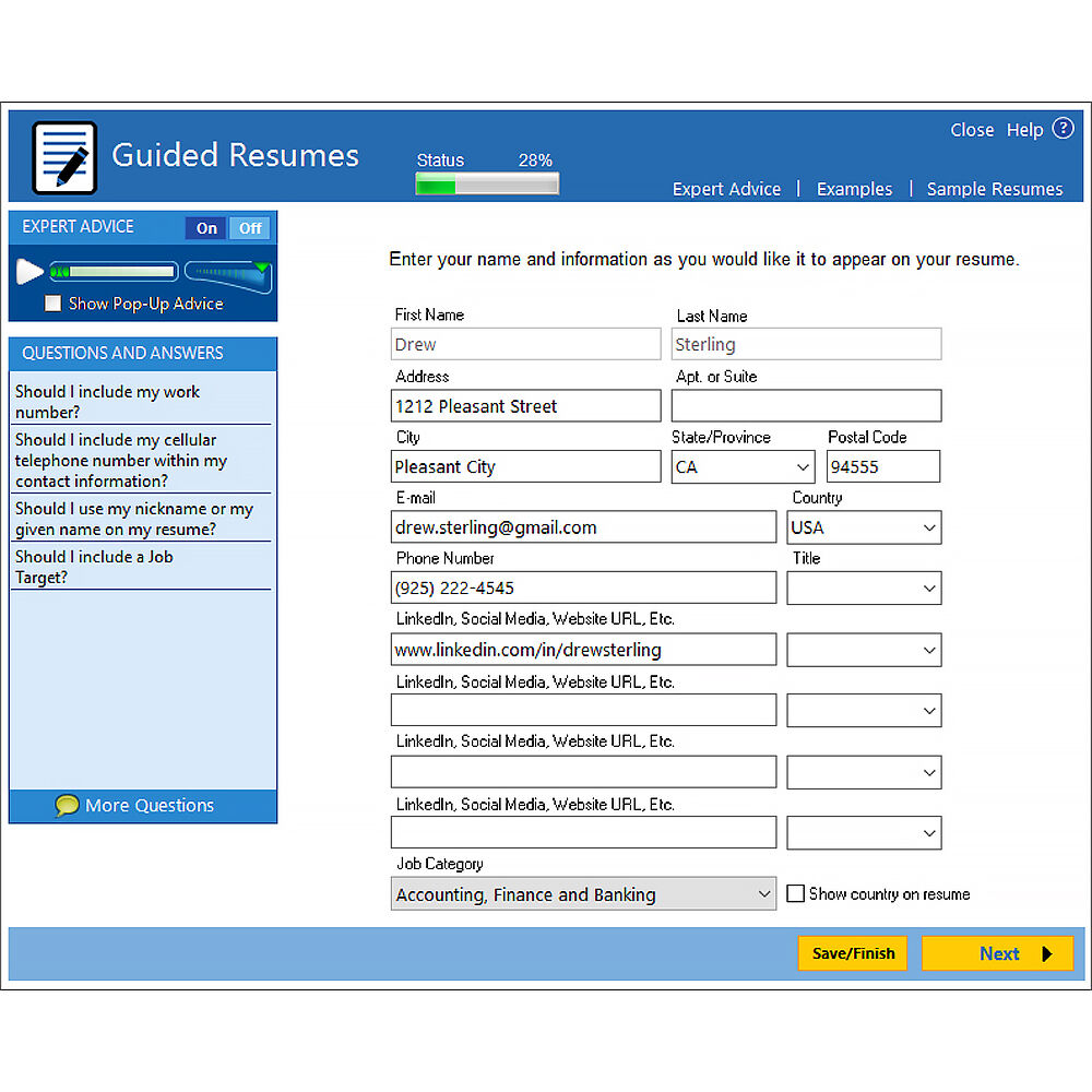 ResumeMaker Pro Deluxe 20 ESD resume creation software for professional job applications — view 6