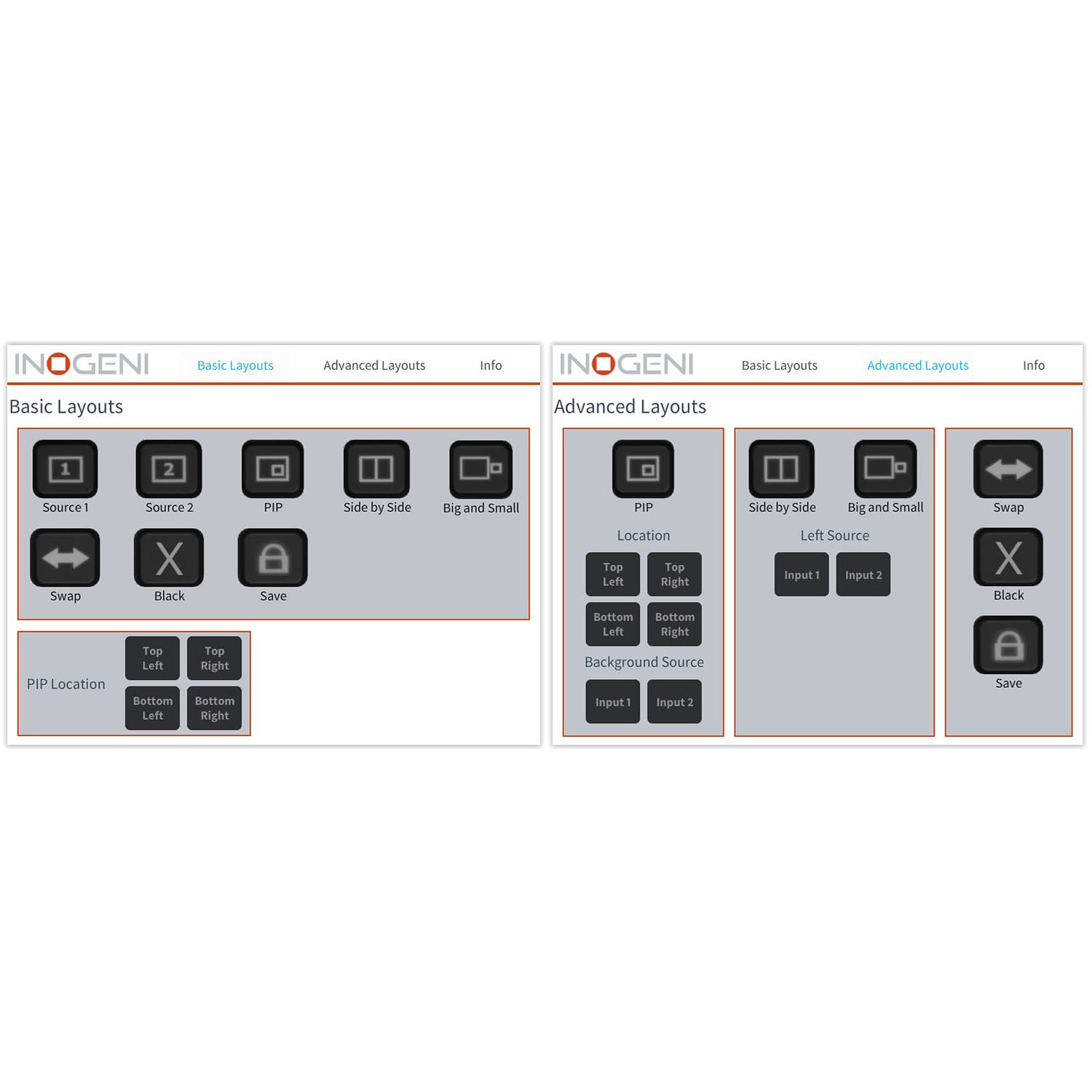 INOGENI SHARE2U camera mixer for two-source USB 3.0 AV switching — view 11