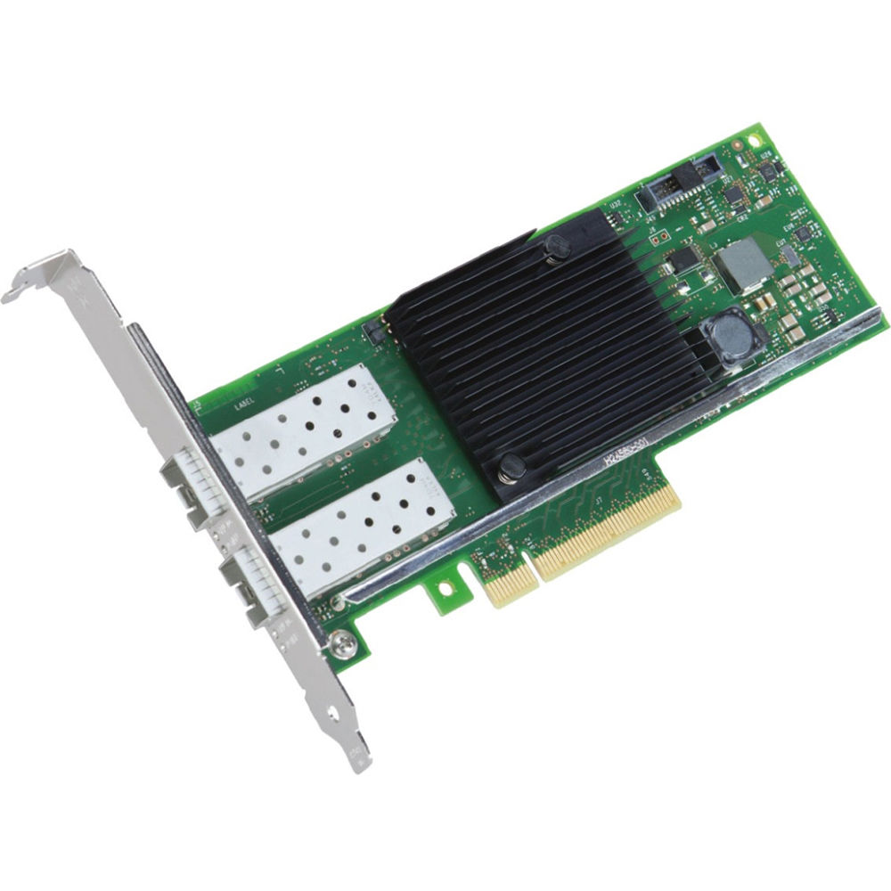 Intel Ethernet Converged Network Adapter X710-DA2 dual-port 10GbE SFP+ PCIe 3.0 low-profile and full-height bracket — view 2