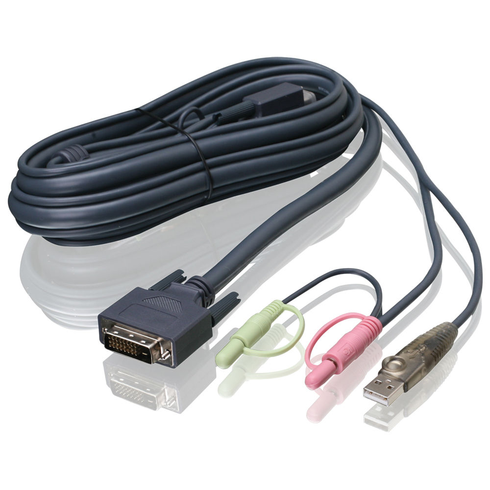 DUAL LINK DVI KVM CABLE USB & AUD/MIC 10 — view 2