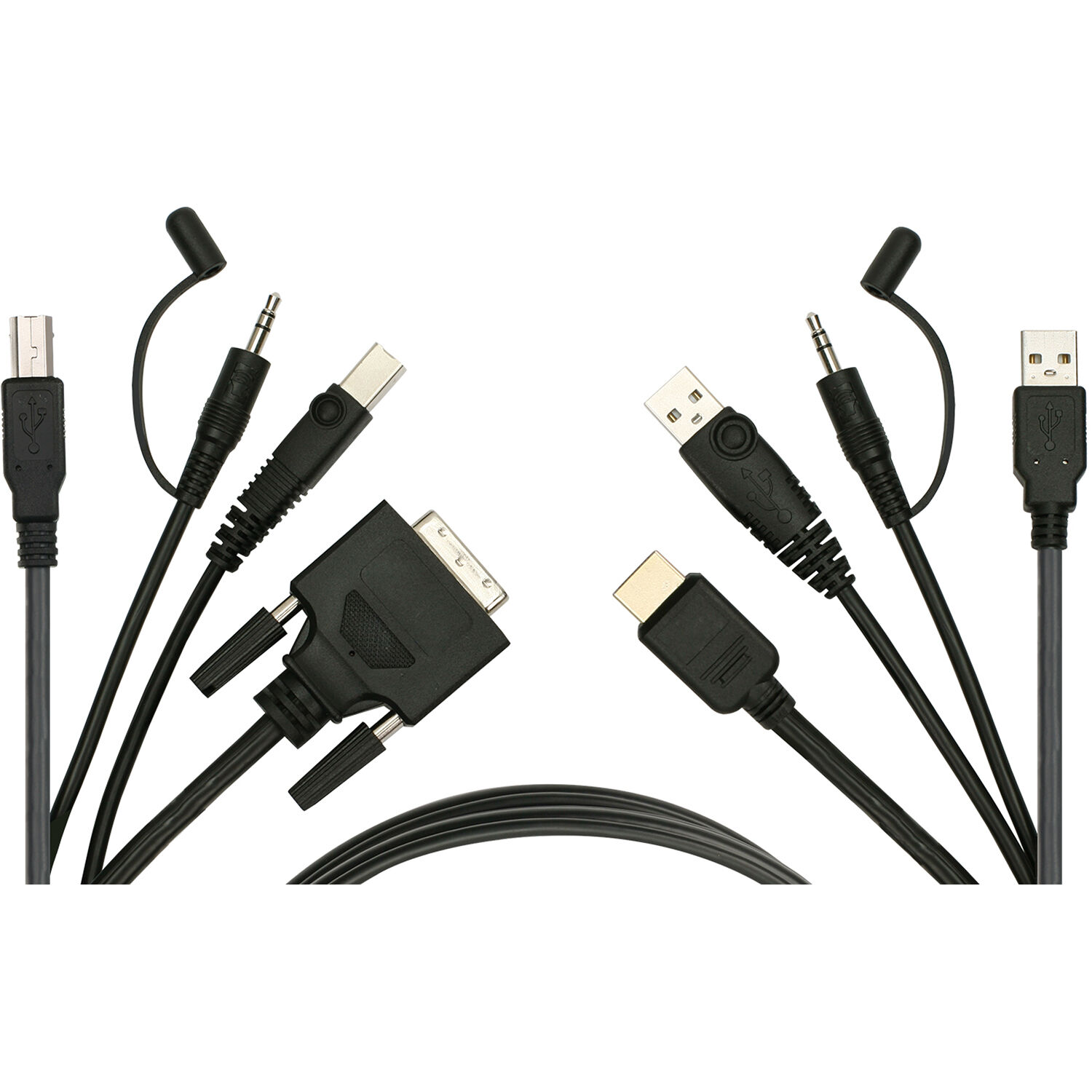 6FT HDMI TO DVI USB KVM CABLE KIT — view 3