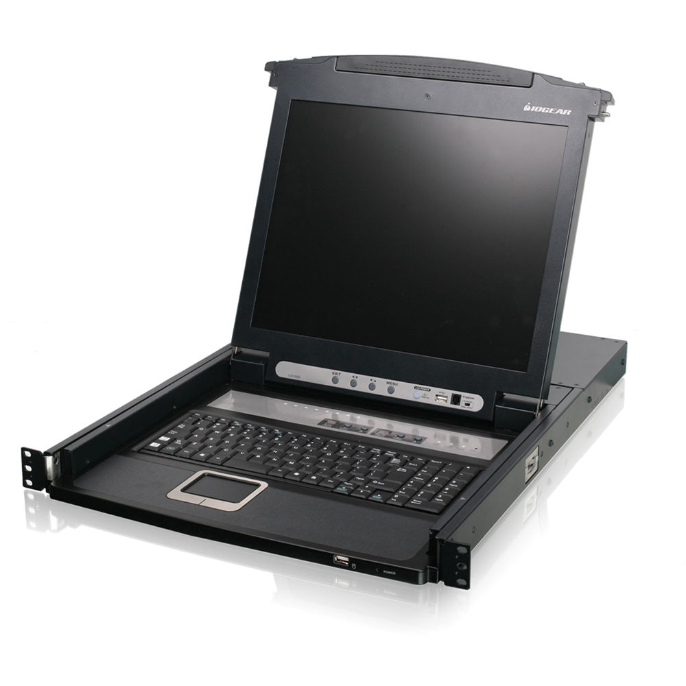 8 Port 17  LCD Combo Kvm Switch.computer Selection via Front Panel Led, Osd, and