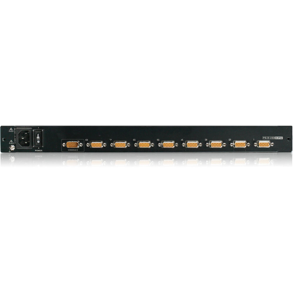 8 PORT 17  LCD COMBO KVM SWITCH.COMPUTER SELECTION VIA FRONT PANEL LED, OSD, AND — view 4