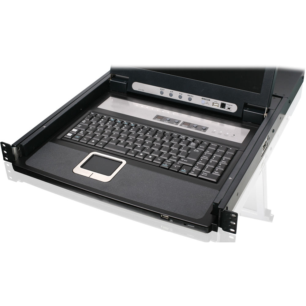 8 Port 17" LCD KVM w USB Cable — view 2