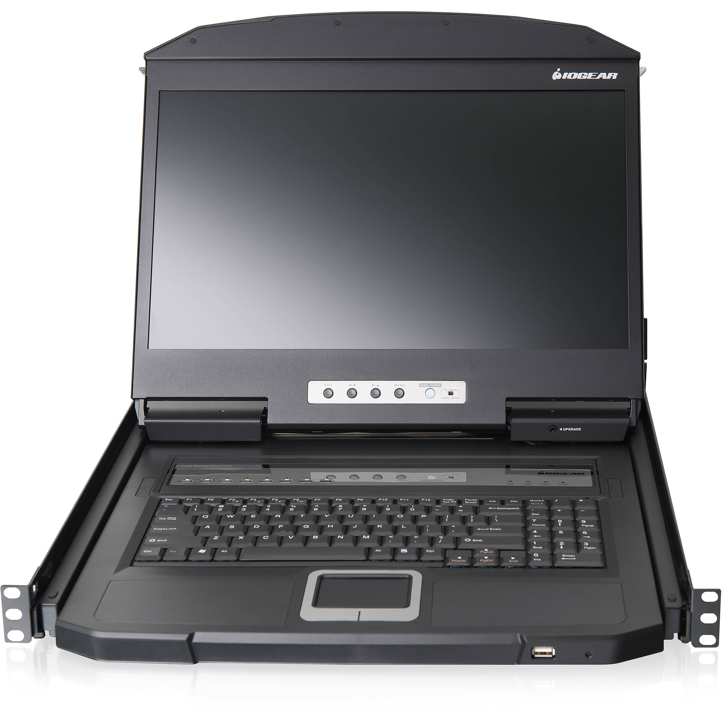IOGEAR GCL1908W 18.5-inch widescreen LCD 8-port rack-mount KVM console — view 3