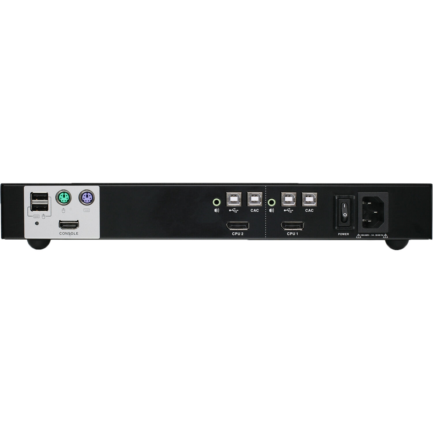 IOGEAR GCS1412TAA3 2-port DisplayPort secure KVM switch with NIAP PP 3.0 certification and CAC support — view 3