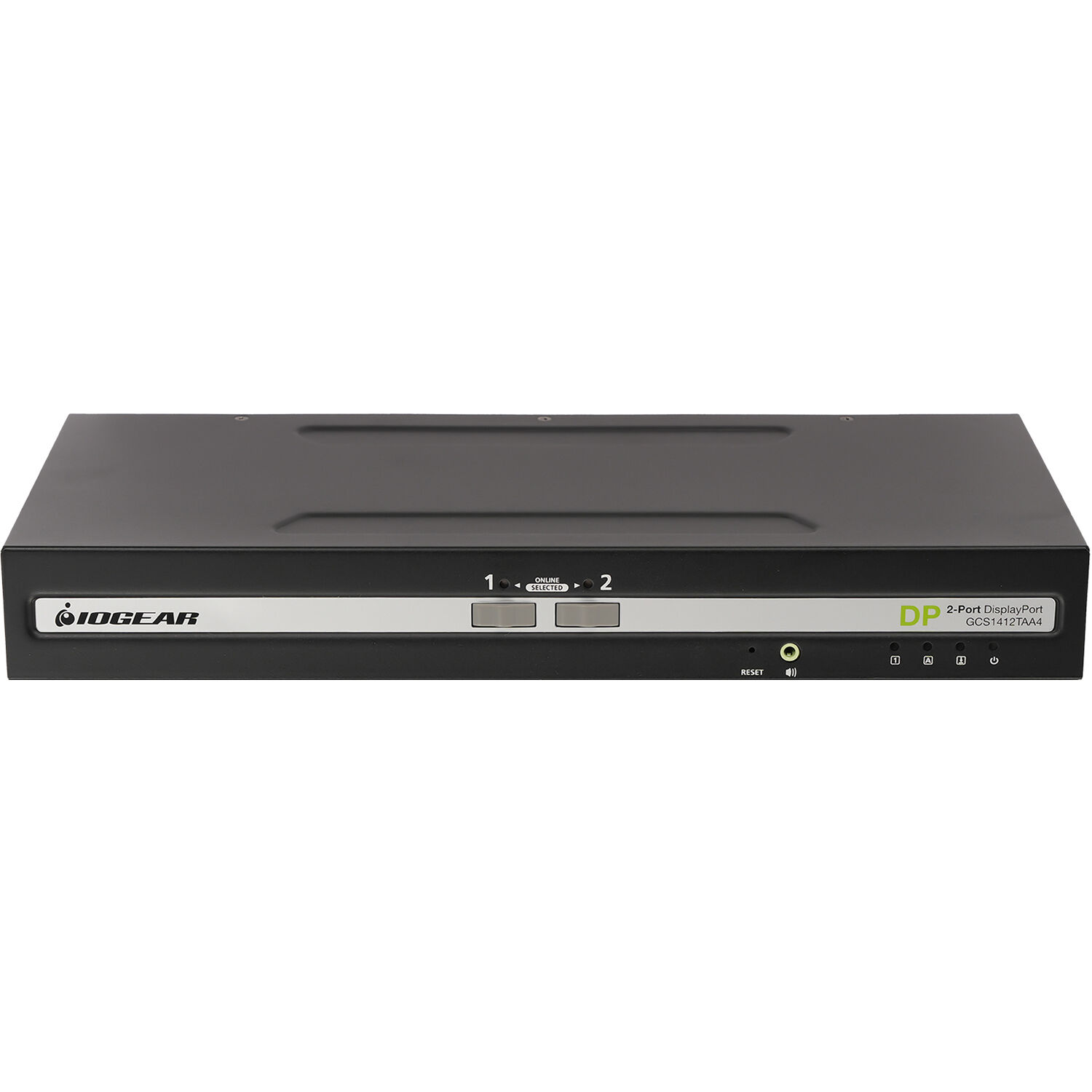 IOGEAR 2-port secure DisplayPort KVM switch with audio and TAA compliance — view 2