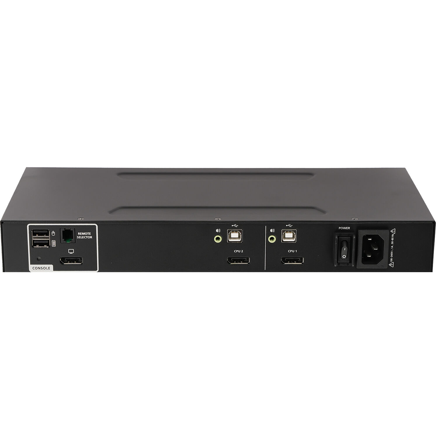 IOGEAR 2-port secure DisplayPort KVM switch with audio and TAA compliance — view 3