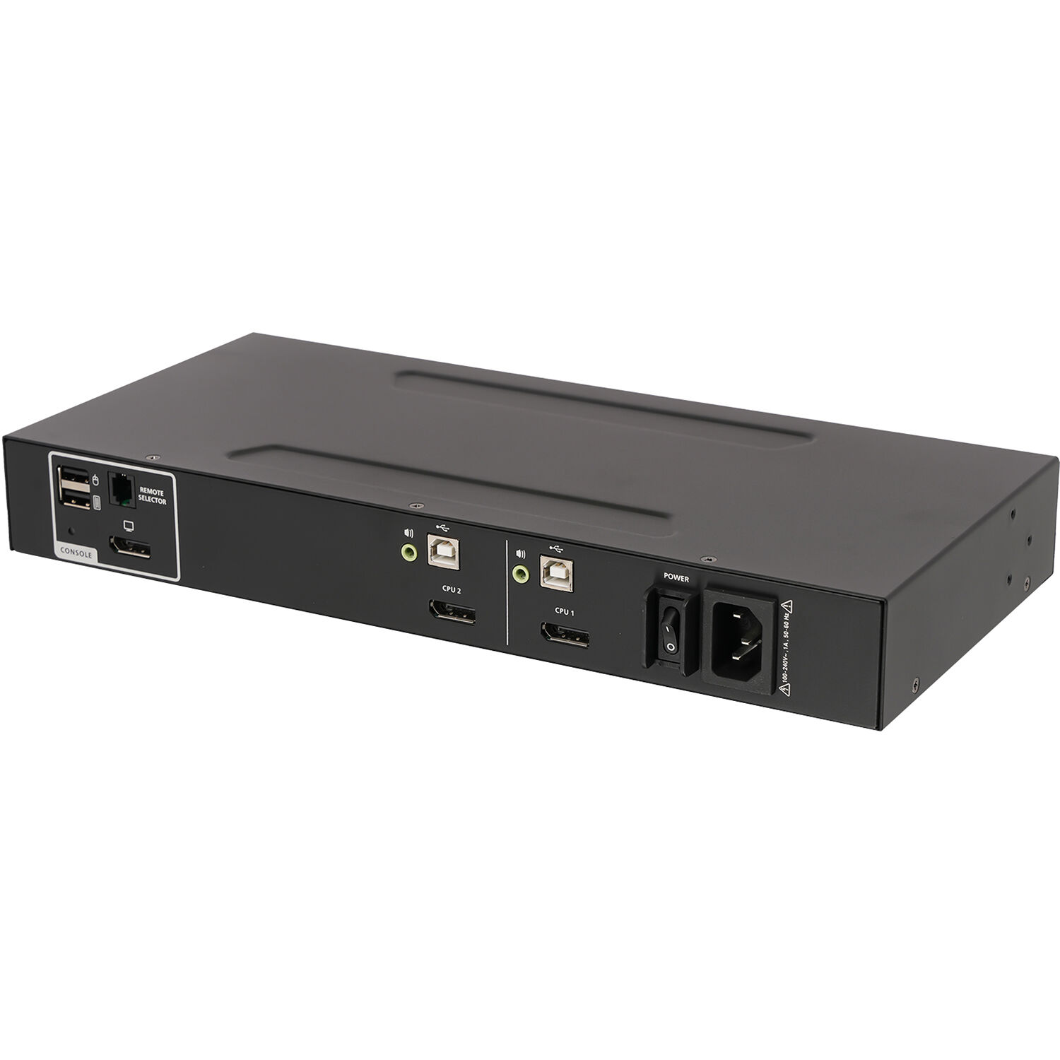 IOGEAR 2-port secure DisplayPort KVM switch with audio and TAA compliance — view 4