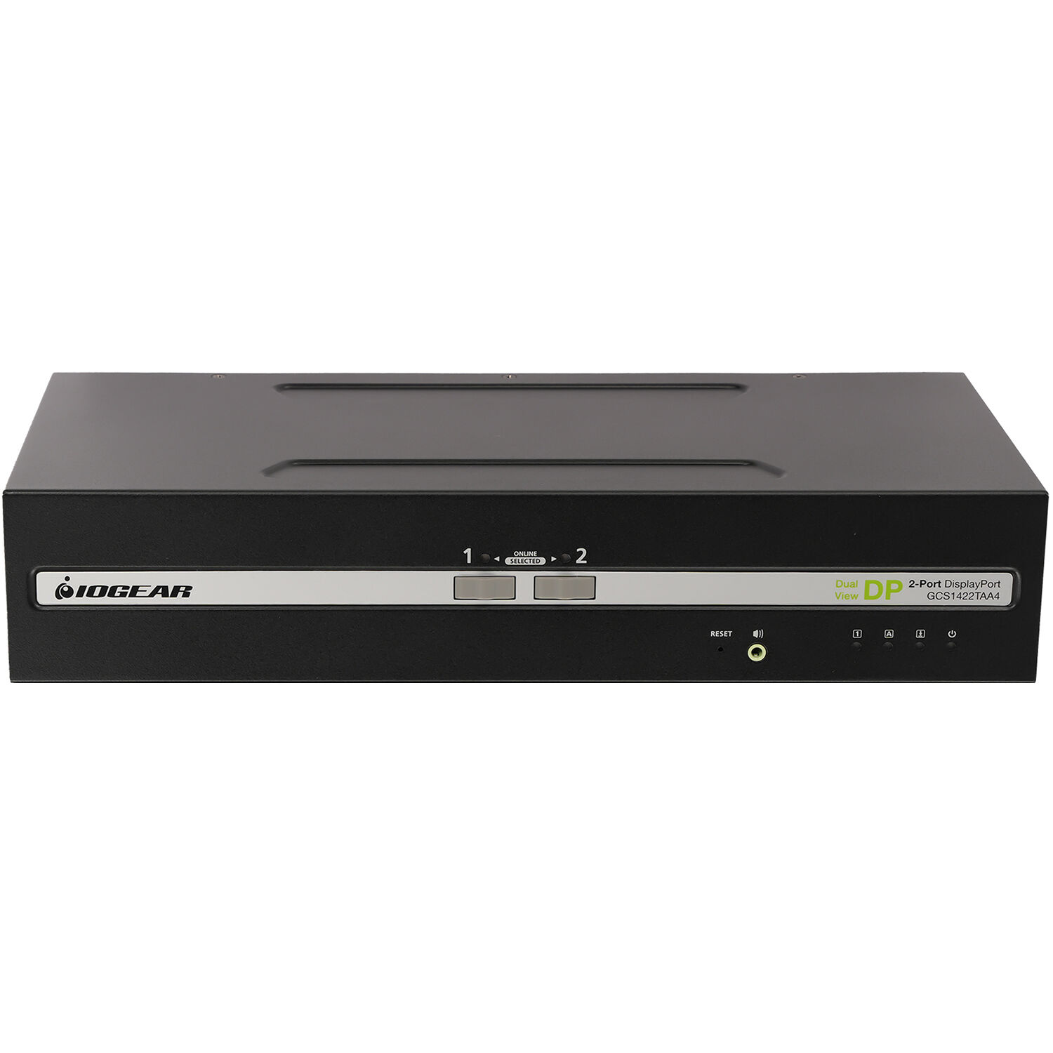 IOGEAR GCS1422TAA4 2-port secure KVM switch with dual-view DisplayPort, 4K @ 30 Hz, and CAC support — view 2