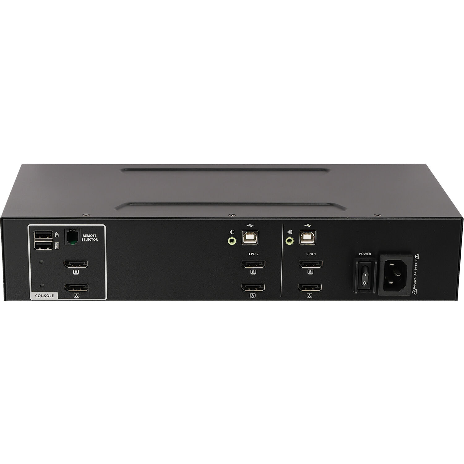 IOGEAR GCS1422TAA4 2-port secure KVM switch with dual-view DisplayPort, 4K @ 30 Hz, and CAC support — view 3