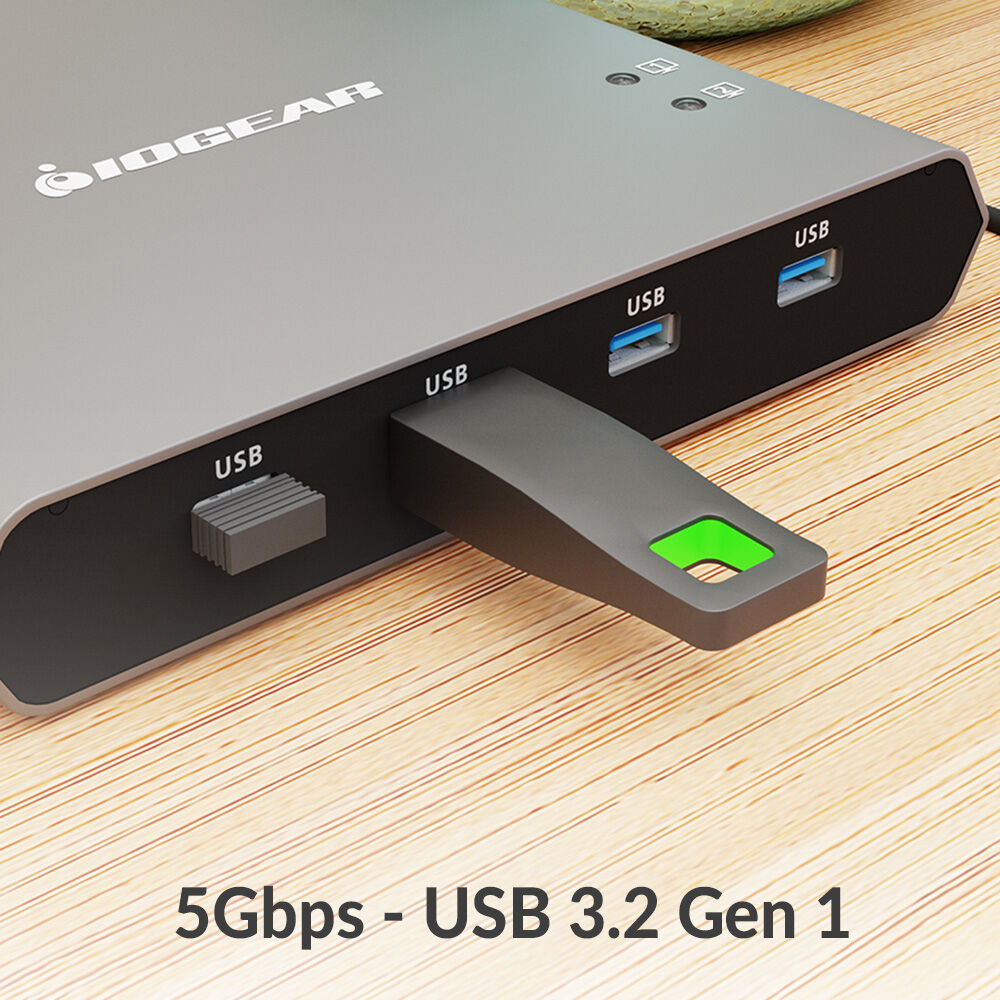 IOGEAR GCS1602CC 2-port 4K USB-C desktop KVM switch with DisplayPort output — view 11