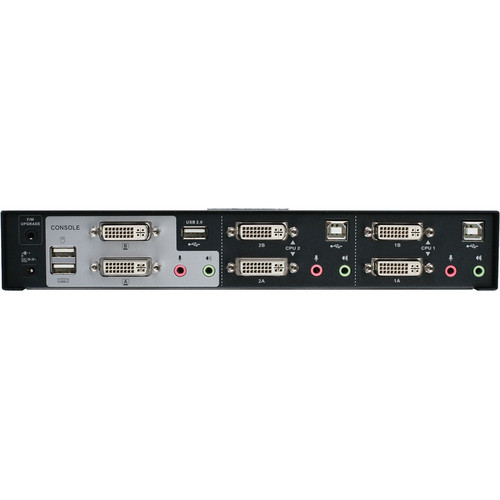 IOGEAR GCS1642 4-port DualView dual-link DVI KVMP switch with USB 2.0 peripheral sharing — view 3