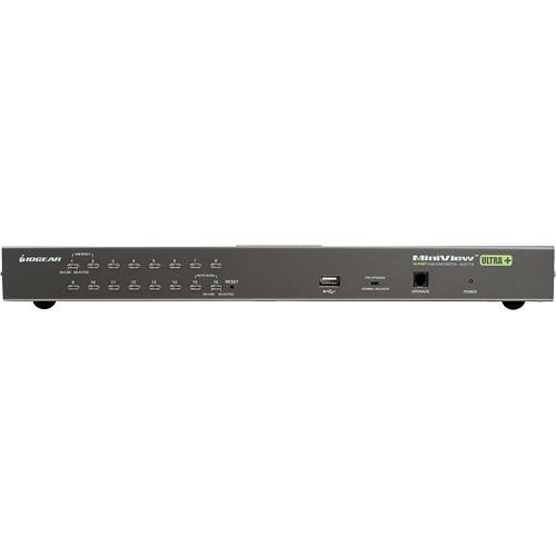 IOGEAR GCS1716 16-port USB PS/2 combo KVM switch rack-mountable front view — view 2