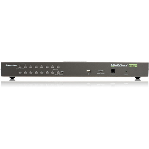 IOGEAR GCS1716KITU 16-port USB KVM switch with OSD and front USB port — view 2