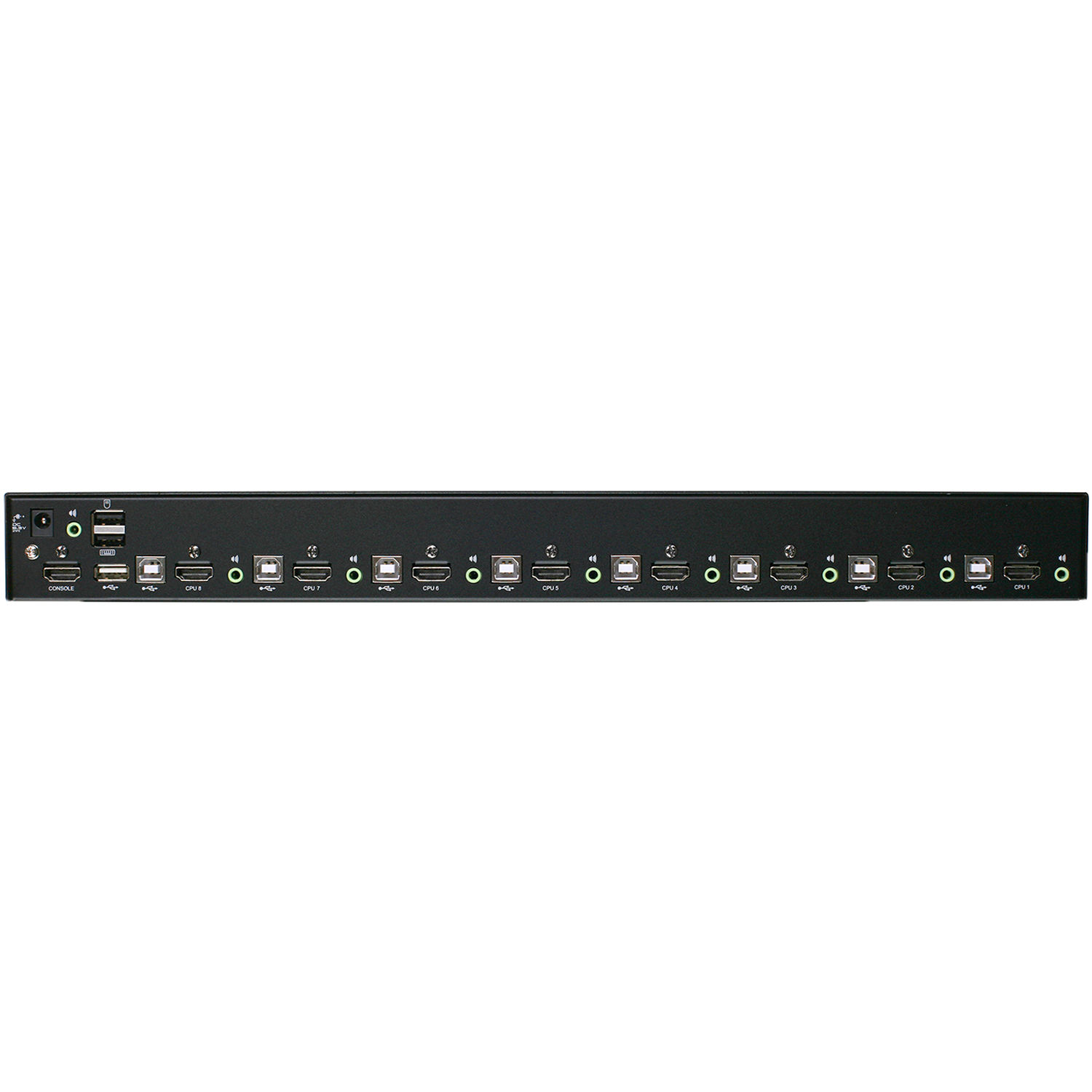 IOGEAR GCS1808H 8-port USB HDMI KVM switch for rack-mounted server control — view 4