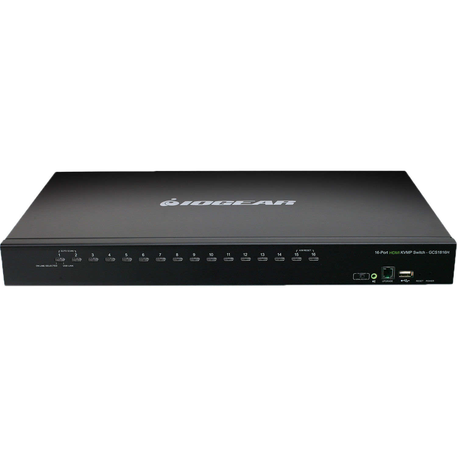 IOGEAR GCS1816H 16-port USB HDMI KVM switch TAA compliant for rack-mounted control — view 3
