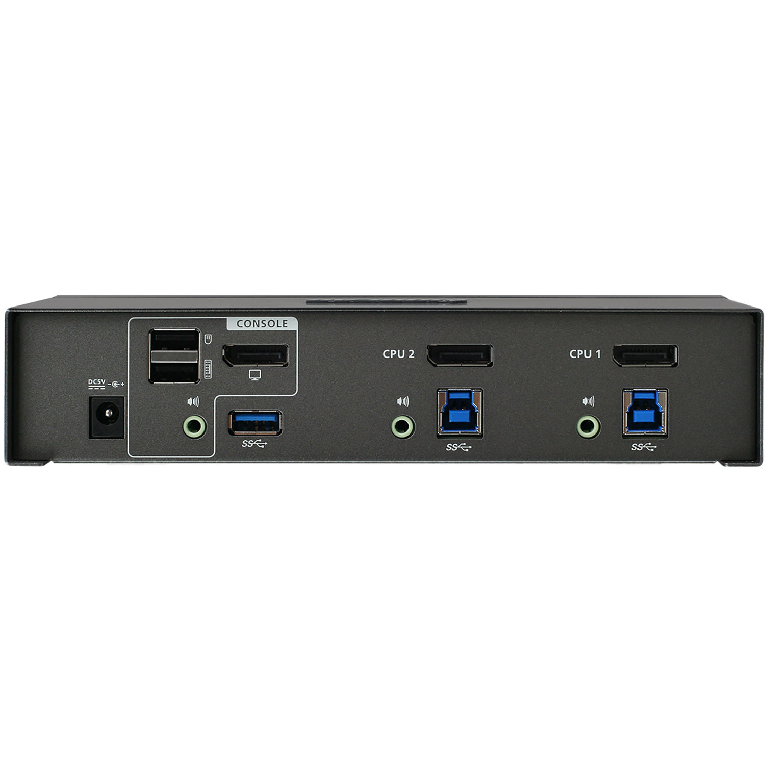 IOGEAR GCS1902 2-port DisplayPort KVMP switch with USB hub for dual-computer control — view 4