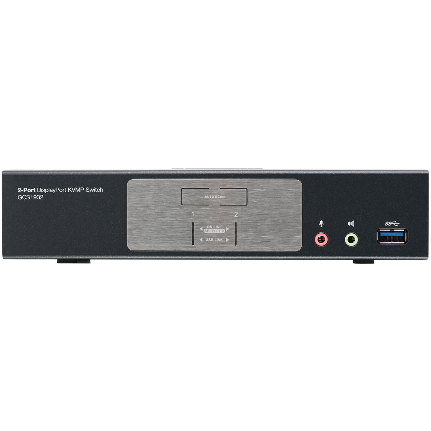 IOGEAR GCS1932 2-port DisplayPort 1.2 KVMP switch for dual-PC 4K DCI workstation control — view 2