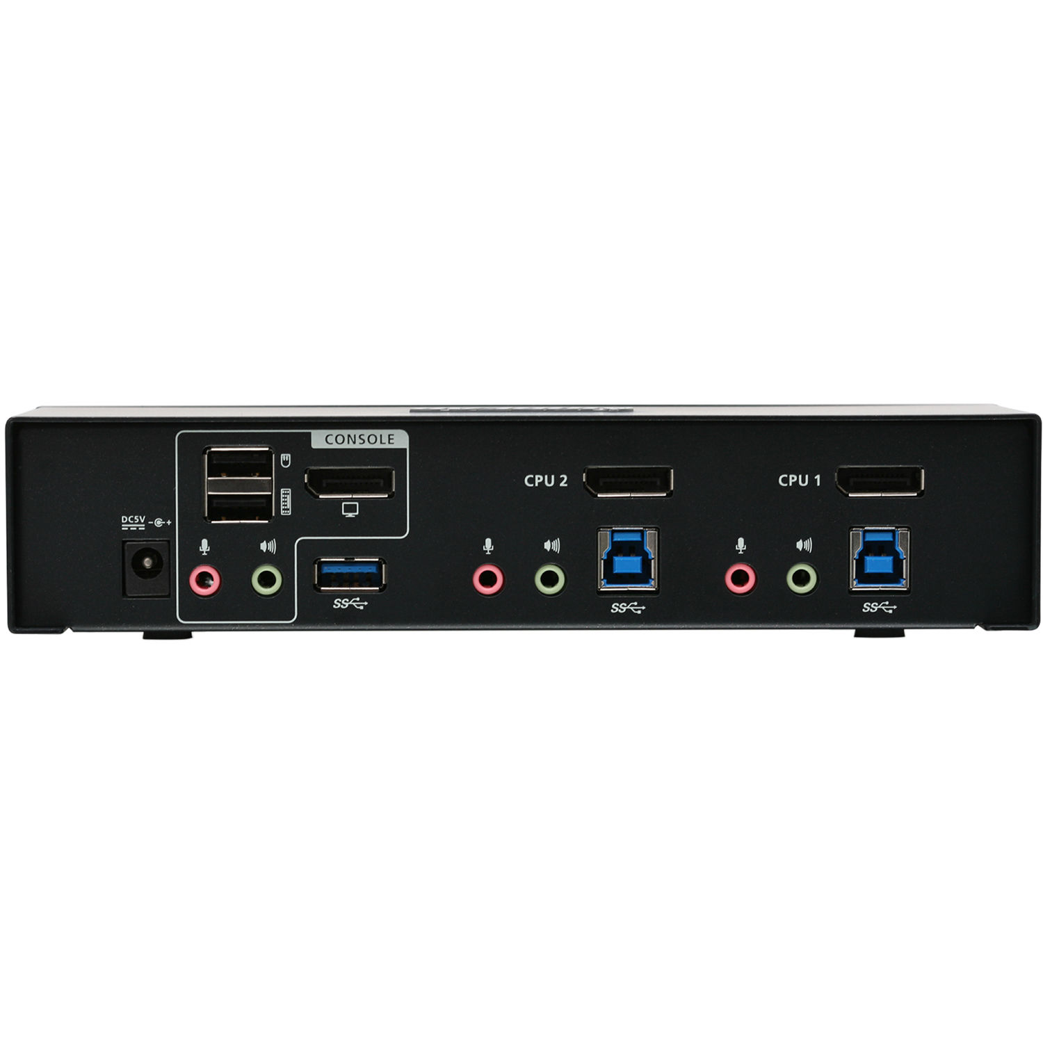 IOGEAR GCS1932 2-port DisplayPort 1.2 KVMP switch for dual-PC 4K DCI workstation control — view 3