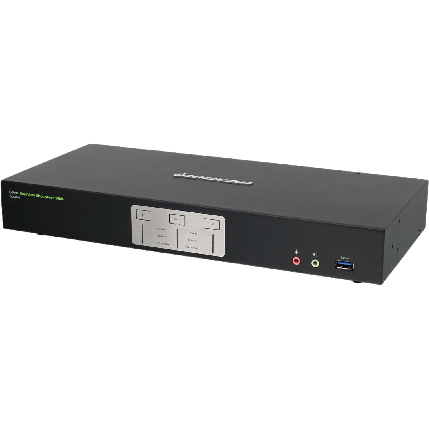 IOGEAR GCS1942 2-port 4K dual DisplayPort KVM switch for dual-view workstation control — view 2