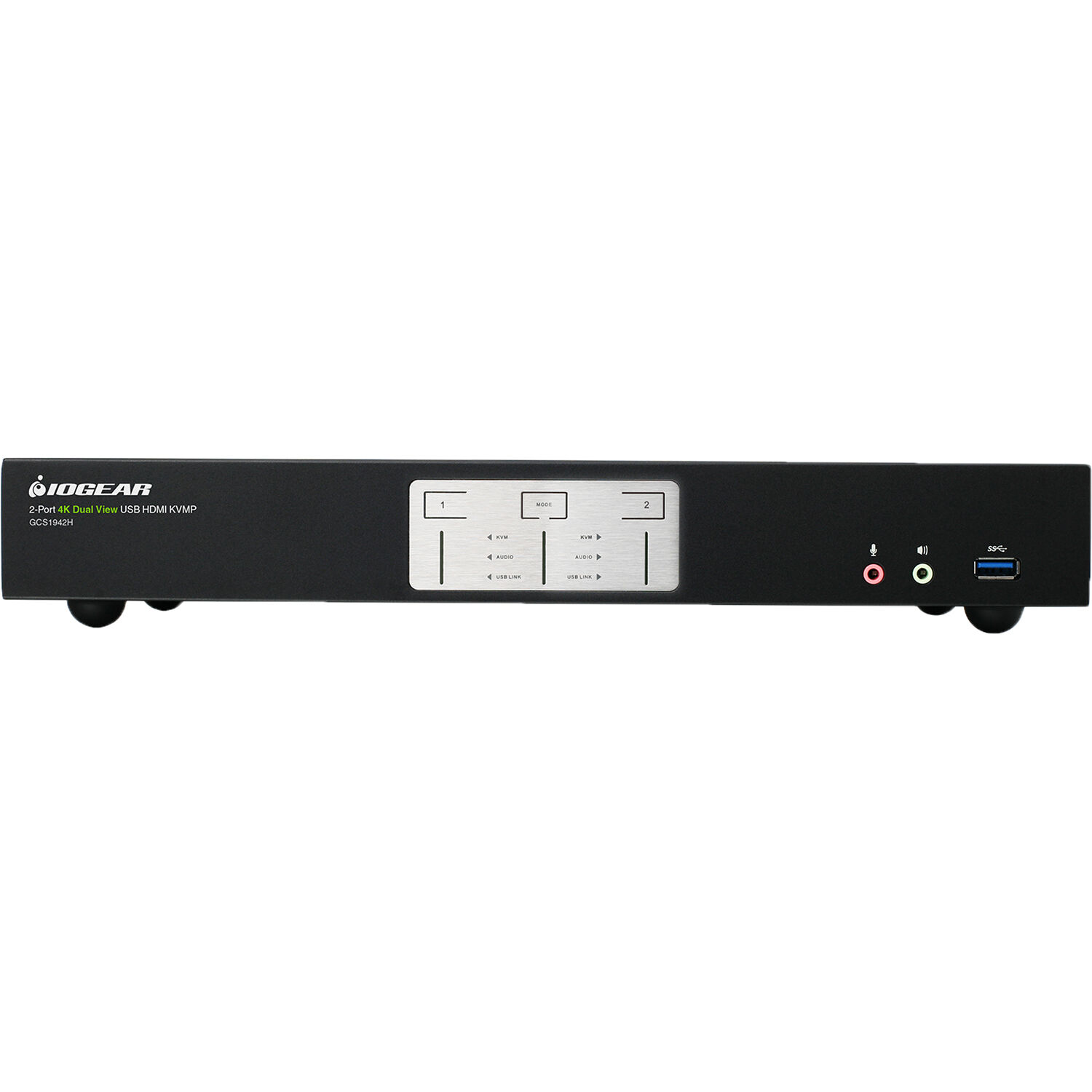IOGEAR GCS1942H 2-port 4K dual view KVMP switch with HDMI for secure desktop control — view 2