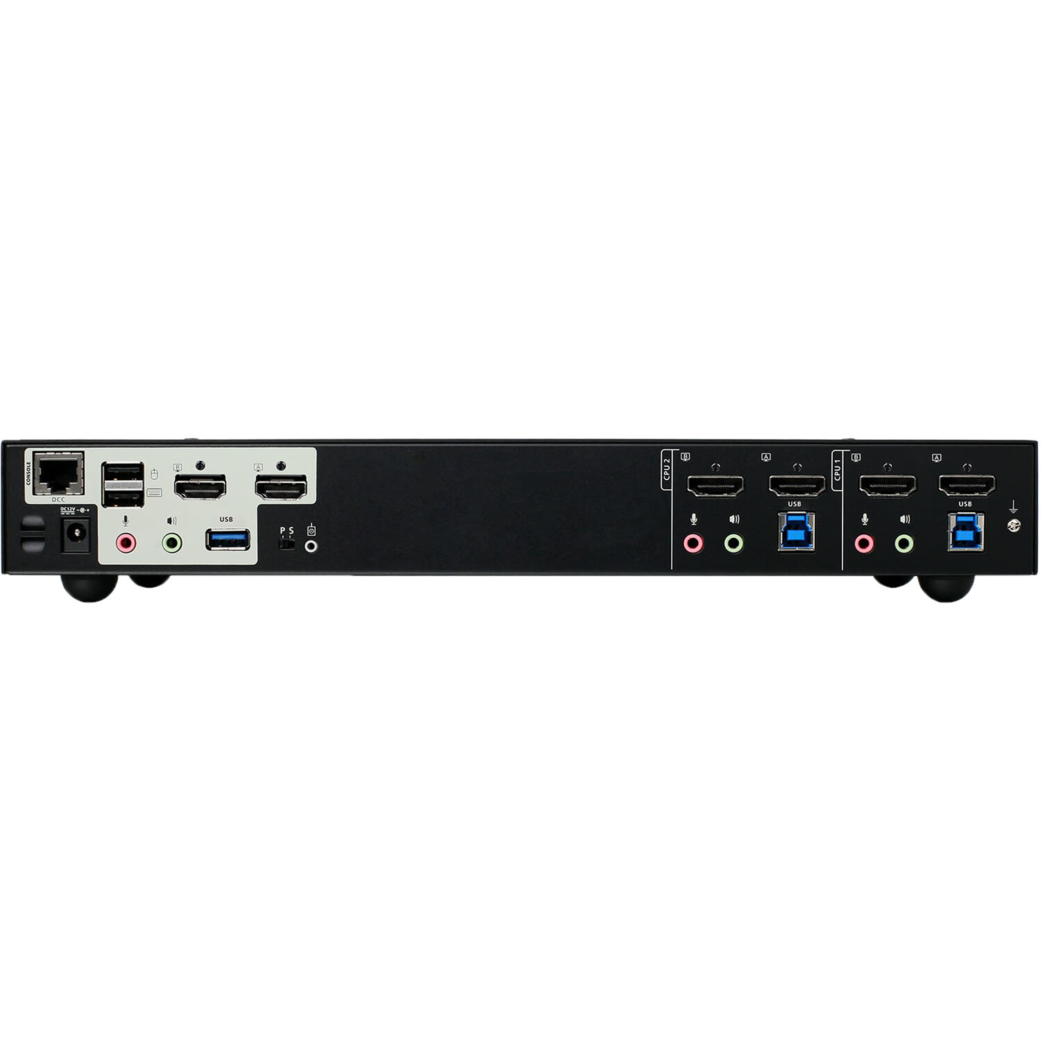 IOGEAR GCS1942H 2-port 4K dual view KVMP switch with HDMI for secure desktop control — view 3