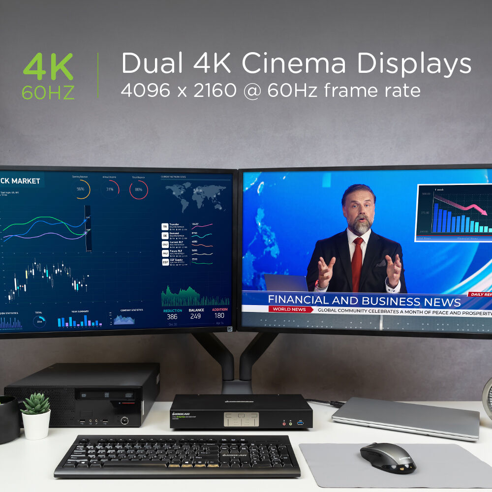 IOGEAR GCS1942H 2-port 4K dual view KVMP switch with HDMI for secure desktop control — view 7