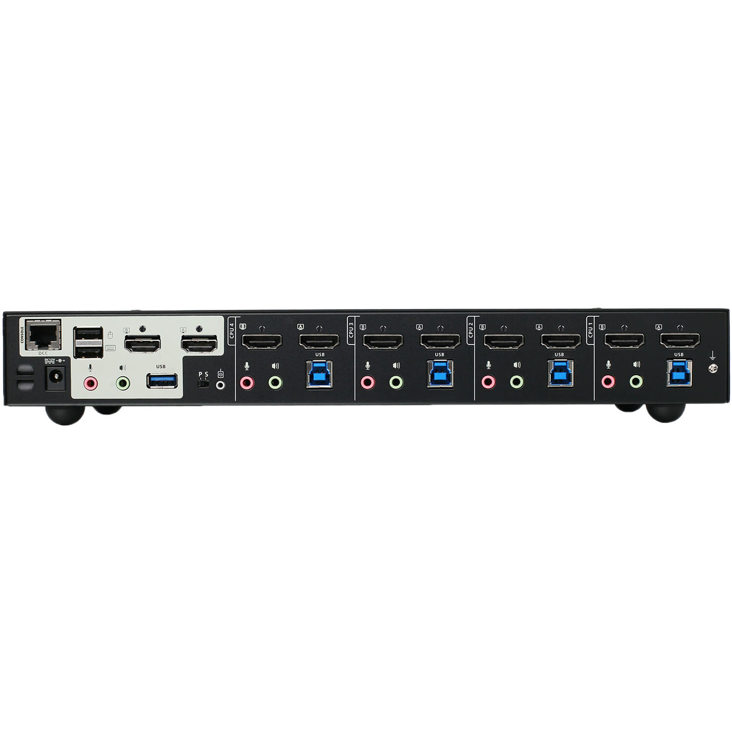IOGEAR GCS1944H 4-port 4K dual view KVMP with HDMI TAA compliant — view 3