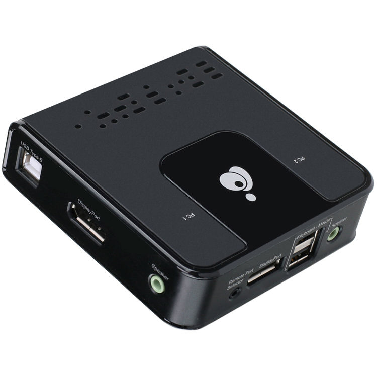 IOGEAR GCS62DP 2-port DisplayPort KVM switch for 4K dual-computer control — view 2
