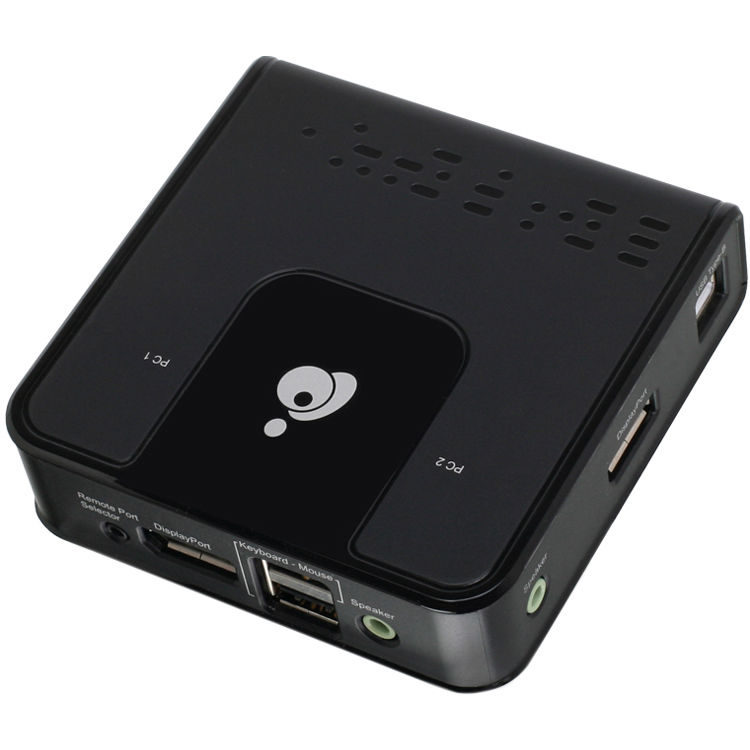 IOGEAR GCS62DP 2-port DisplayPort KVM switch for 4K dual-computer control — view 3