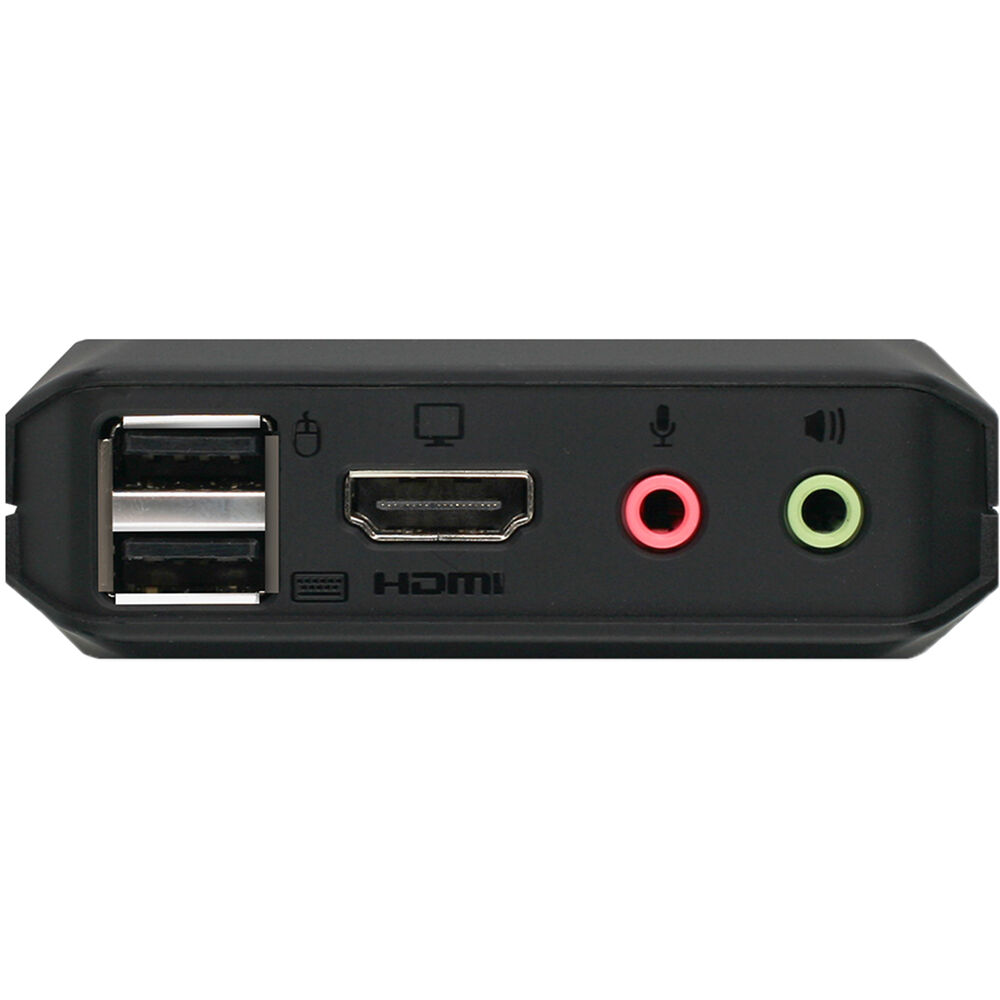 IOGEAR GCS92HU 2-port 4K HDMI KVM switch for sharing one monitor, keyboard, and mouse between two PCs — view 2