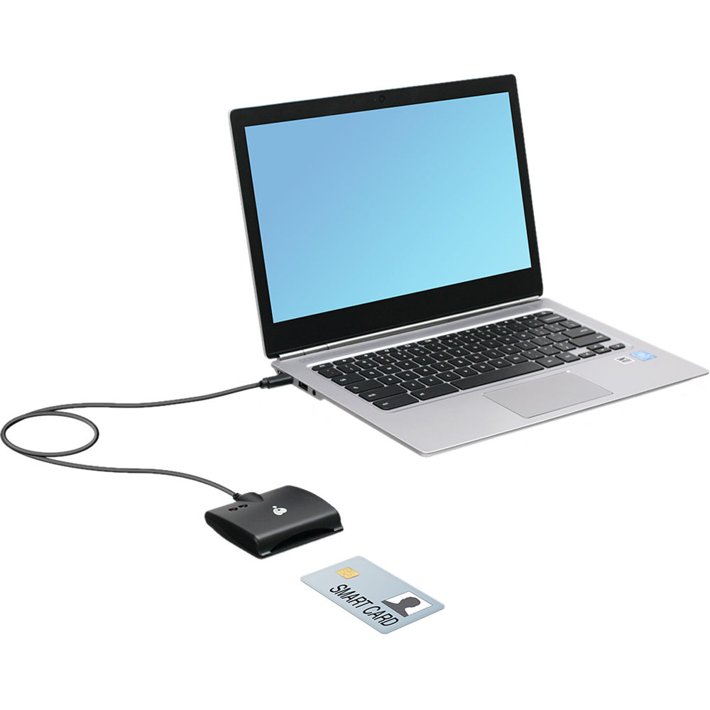IOGEAR GSR205 USB-C CAC reader for secure smart card authentication — view 3
