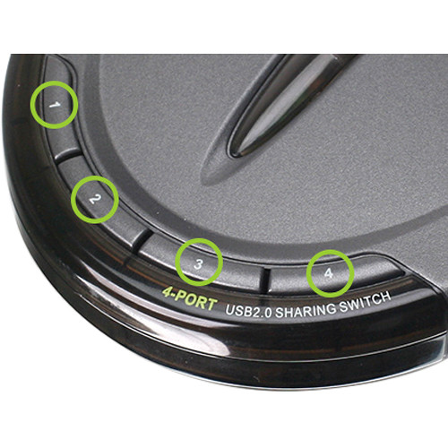 4-PORT USB 2.0 PRINTER SWITCH — view 5