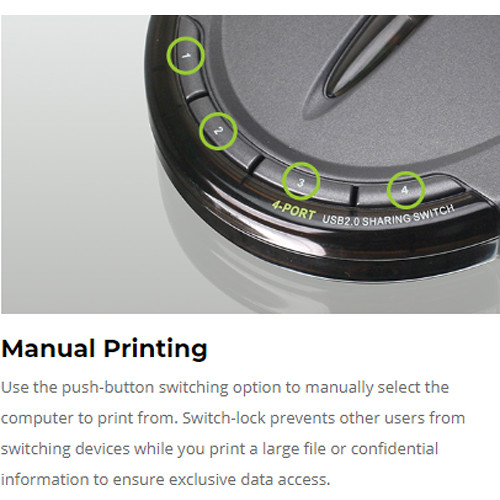 4-PORT USB 2.0 PRINTER SWITCH — view 8