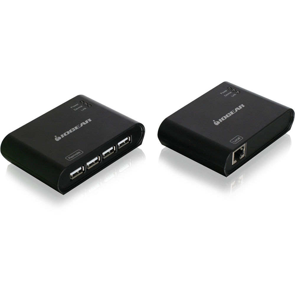 USB 2.0 4-PORT BOOSTLINQ ETHERNET COMBINES A USB EXTENDER AND A USB HUB TO ALLOW — view 2