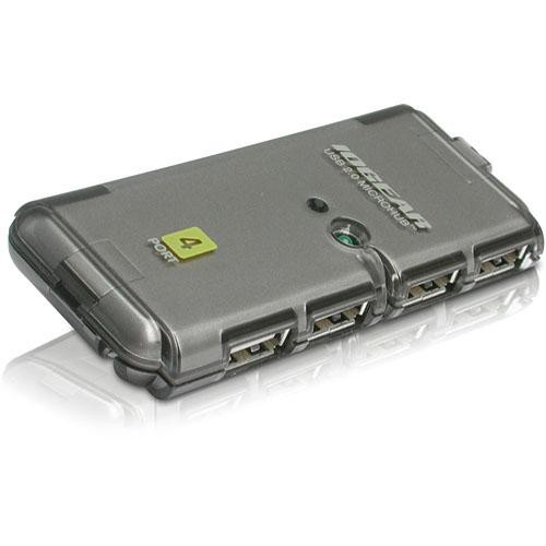 IOGEAR 4-port USB 2.0 hub with 480 Mbps speed — view 3