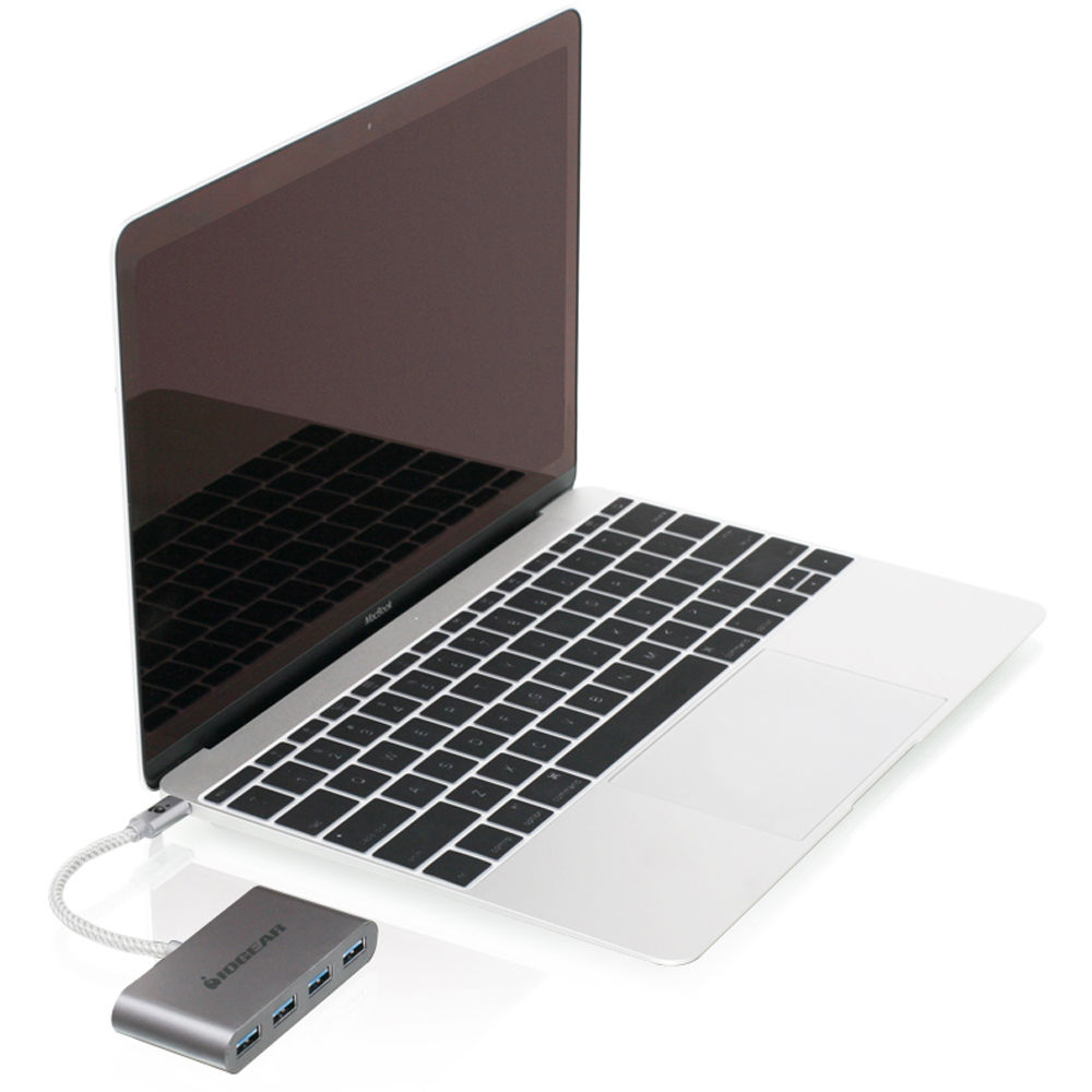 USB C to 4 port USB A Hub — view 2
