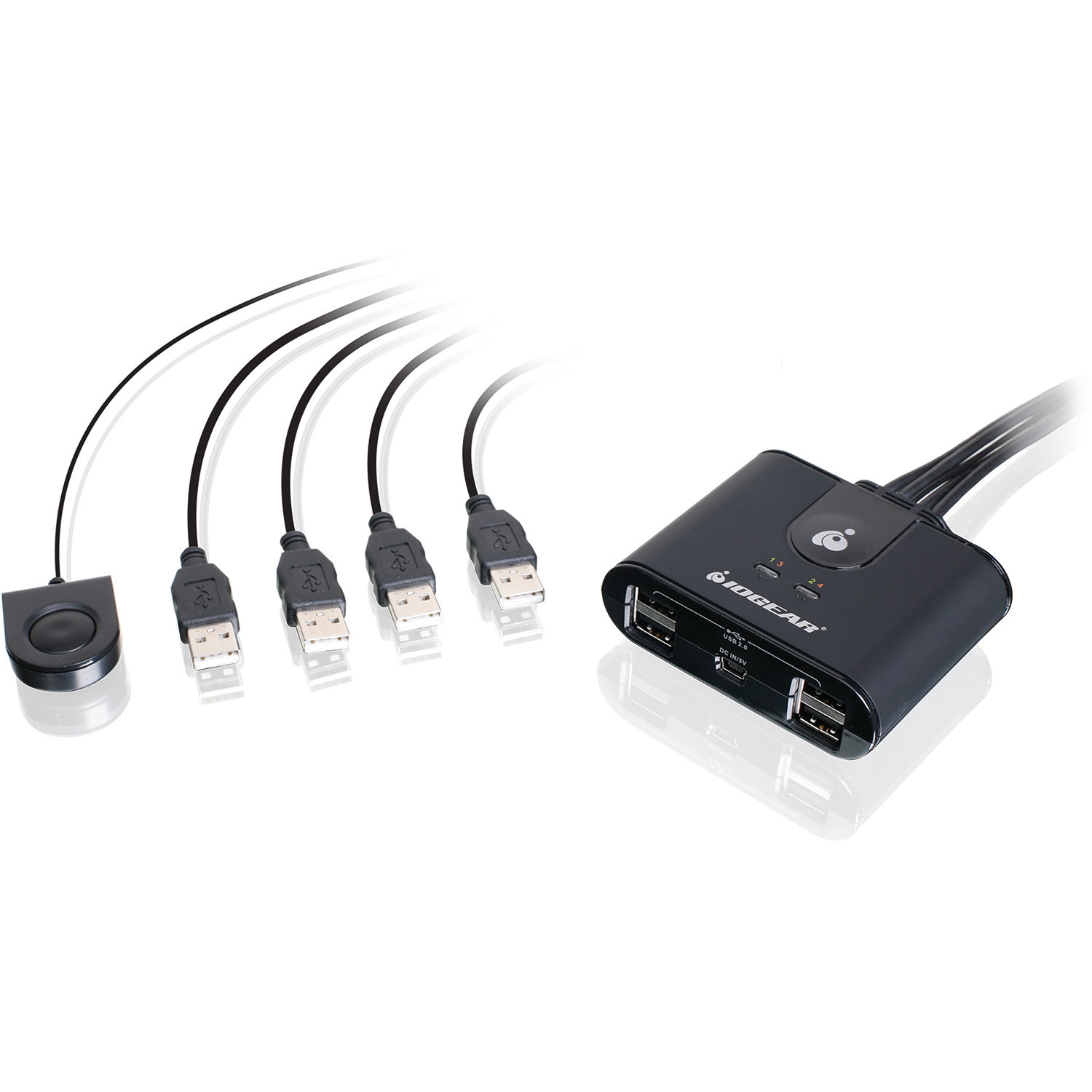 4X4 USB SHARING SWITCH WITH USB-C ADAPTER — view 2