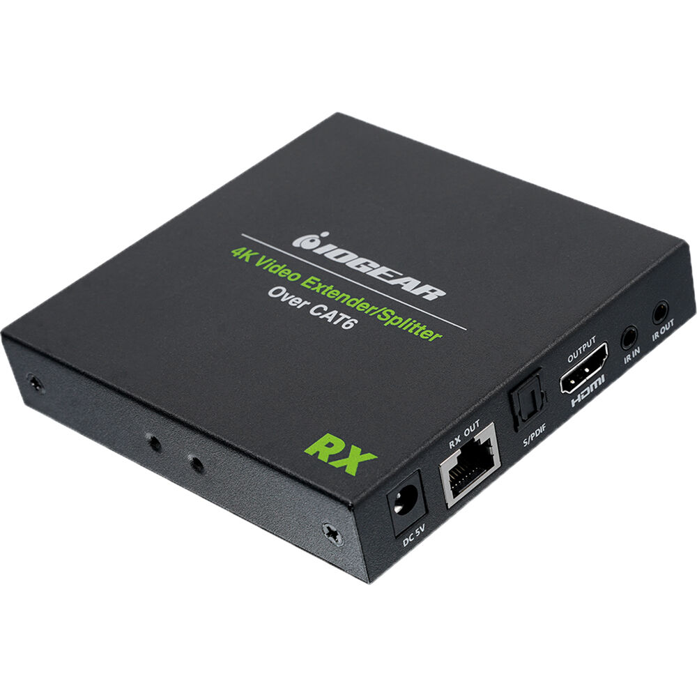 IOGEAR GVE4K60RX extra receiver for GVE4K60KIT 4K video extender splitter kit — view 2